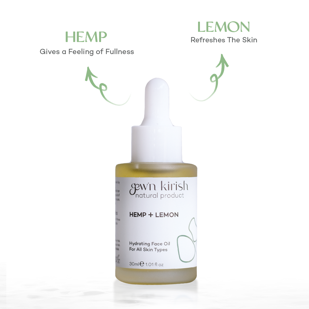Gew’n Kirish Hemp + Lemon Facial Oil – Glow Boosting Antioxidant Oil
