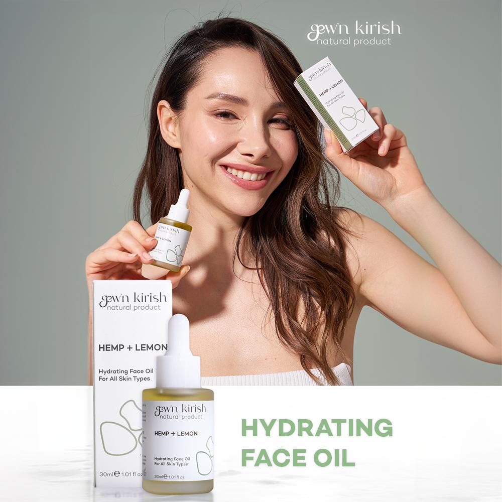 Gew’n Kirish Hemp + Lemon Facial Oil – Glow Boosting Antioxidant Oil