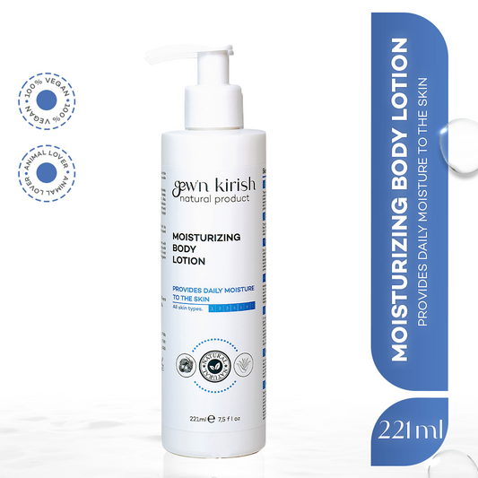 Gew'n Kirish Moisturizing Body Lotion - Daily Moisture for All Skin Types, Natural Ingredients, Skin Barrier Protection, 7.5 fl oz - My Store