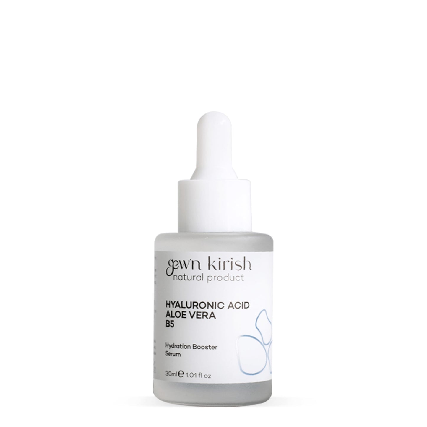 Gew’n Kirish Hyaluronic Acid + Aloe Vera + Vitamin B5 Hydration Booster Serum - Deep Moisture, Skin Soothing, 30 ml (1.01 fl oz)