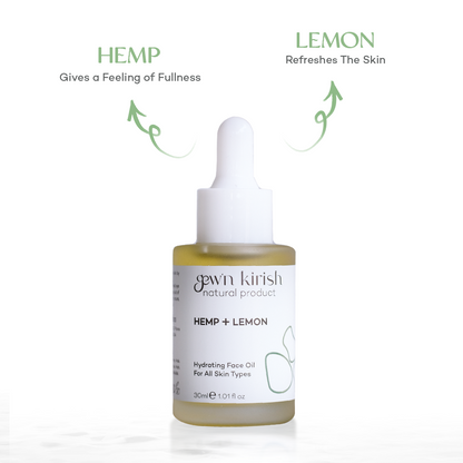 Gew’n Kirish Hemp + Lemon Facial Oil – Glow Boosting Antioxidant Oil