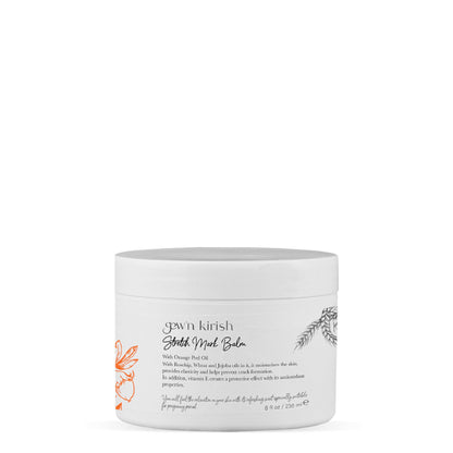 Gew'n Kirish Natural Stretch Mark Balm with Shea Butter & Orange Peel Oil | Nourishing & Moisturizing (Petrolatum, Phthalate, Mineral Oil Free)