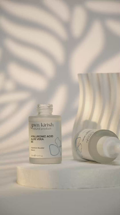 Gew’n Kirish Hyaluronic Acid + Aloe Vera + Vitamin B5 Hydration Booster Serum - Deep Moisture, Skin Soothing, 30 ml (1.01 fl oz)