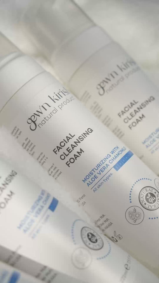 Gew’n Kirish Facial Cleansing Foam — Gentle Hydrating Cleanser for All Skin Types (7.5 fl oz)